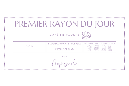 Premier Rayon du Jour – Café moulu (Blend Arabica & Robusta)
